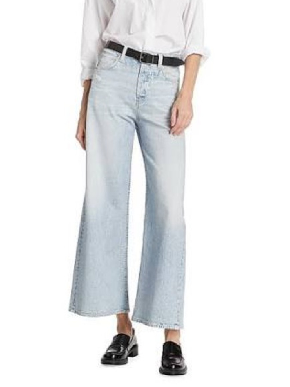 rag & bone rb Miramar Sofie Ankle Wide Leg Sweatpants Jeans in Meadow Blue 25